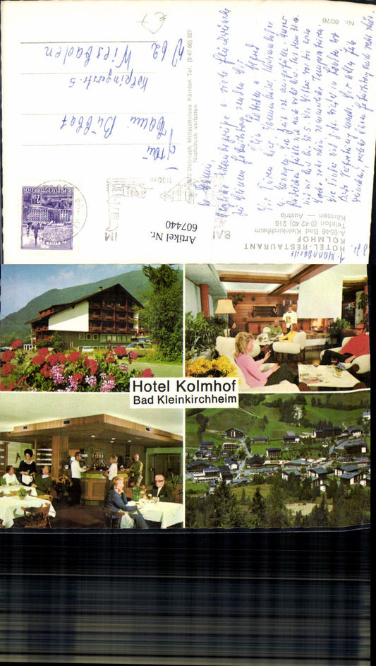 607440,Mehrbild Ak Bad Kleinkirchheim Hotel Kolmhof