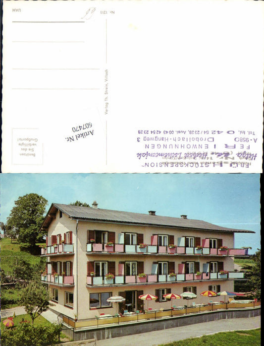 607470,Drobollach Hangweg Pension Tschemernjak