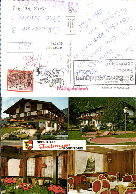 607476,Techendorf am Weissensee Pension Jedinger Nachgebühr Stempel