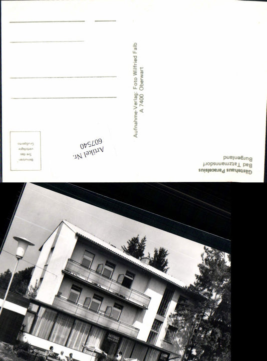 607540,Bad Tatzmannsdorf Gästehaus Paracelsius