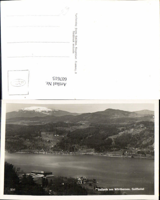 607615,Foto Ak Dellach a. Wörthersee Golfhotel