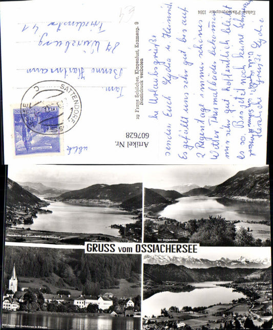 607628,Mehrbild Ak Ossiachersee Annenheim u. Sattendorf Stift Ossiach