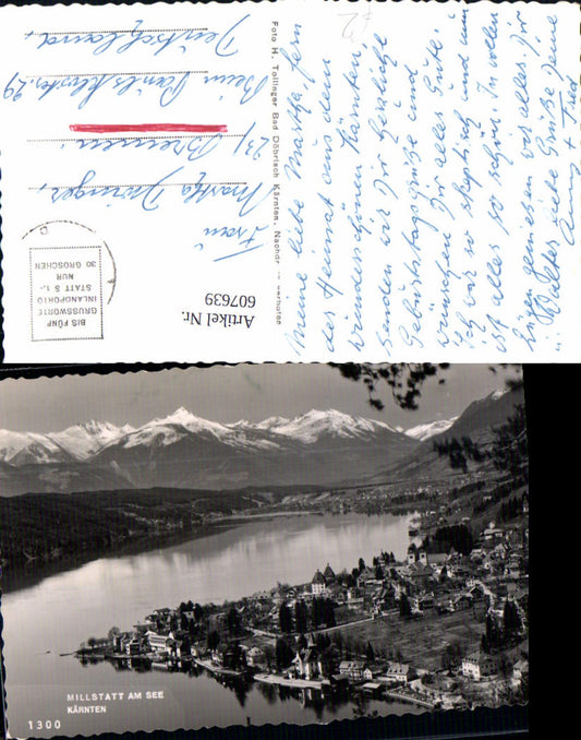 607639,Foto Ak Millstatt a. See Ansicht
