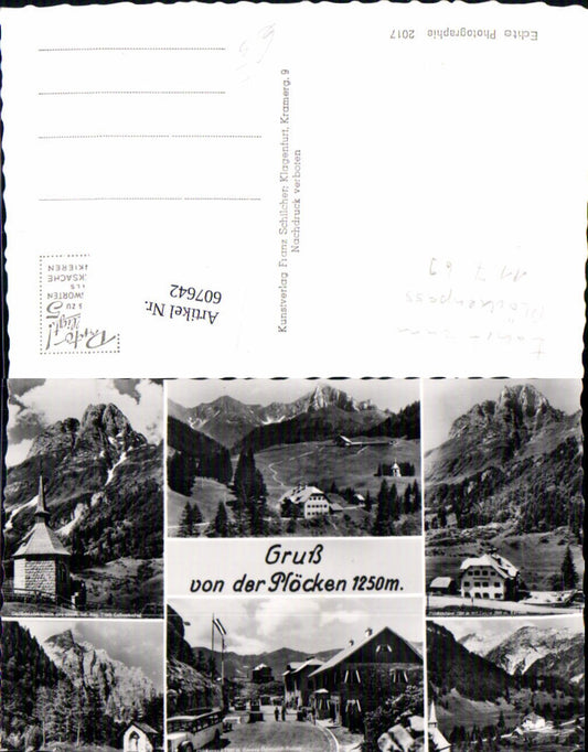 607642,Mehrbild Ak Plöcken Gedächtniskapelle Plöckenpaß Kötschach-Mauthen
