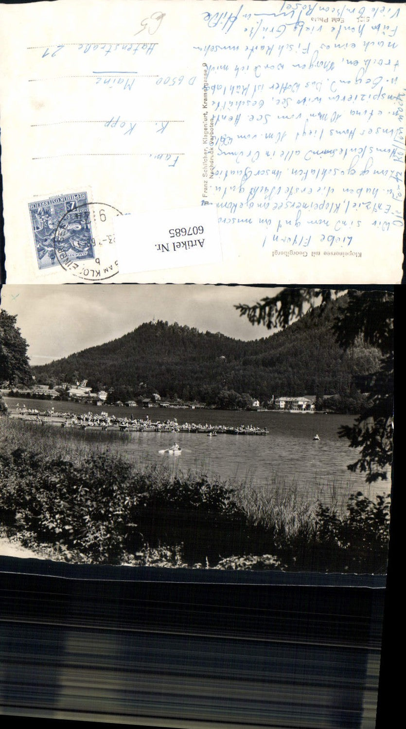 607685,Klopeinersee m. Georgibergl Unterburg a. Klopeinersee