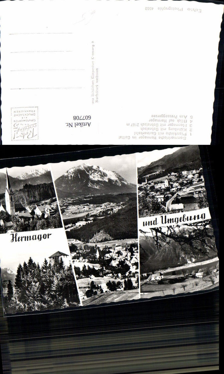 607708,Mehrbild Ak Hermagor i. Gailtal Pfarrkirche Kühnburg