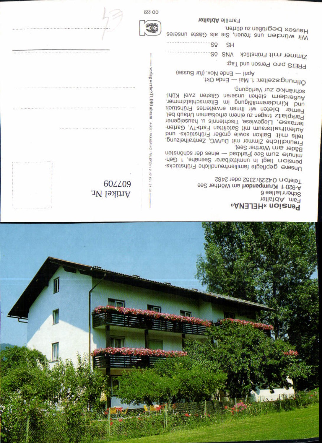 607709, Krumpendorf a. Wörthersee Pension Helena