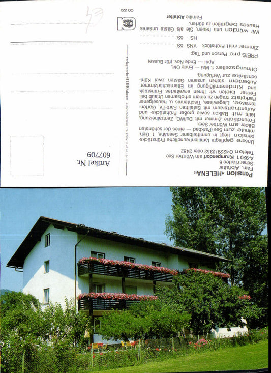 607709,Krumpendorf a. Wörthersee Pension Helena
