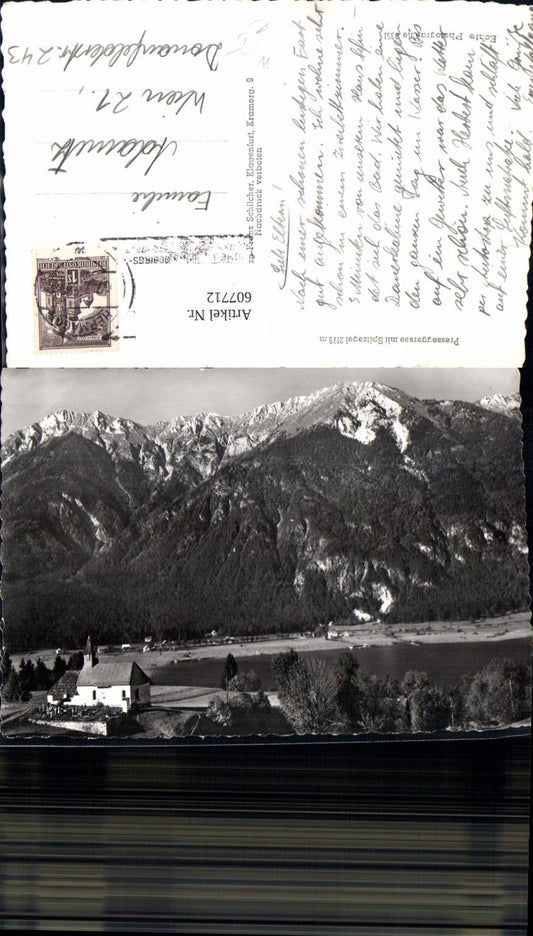 607712,Presseggersee m. Spitzegel Hermagor-Pressegger See