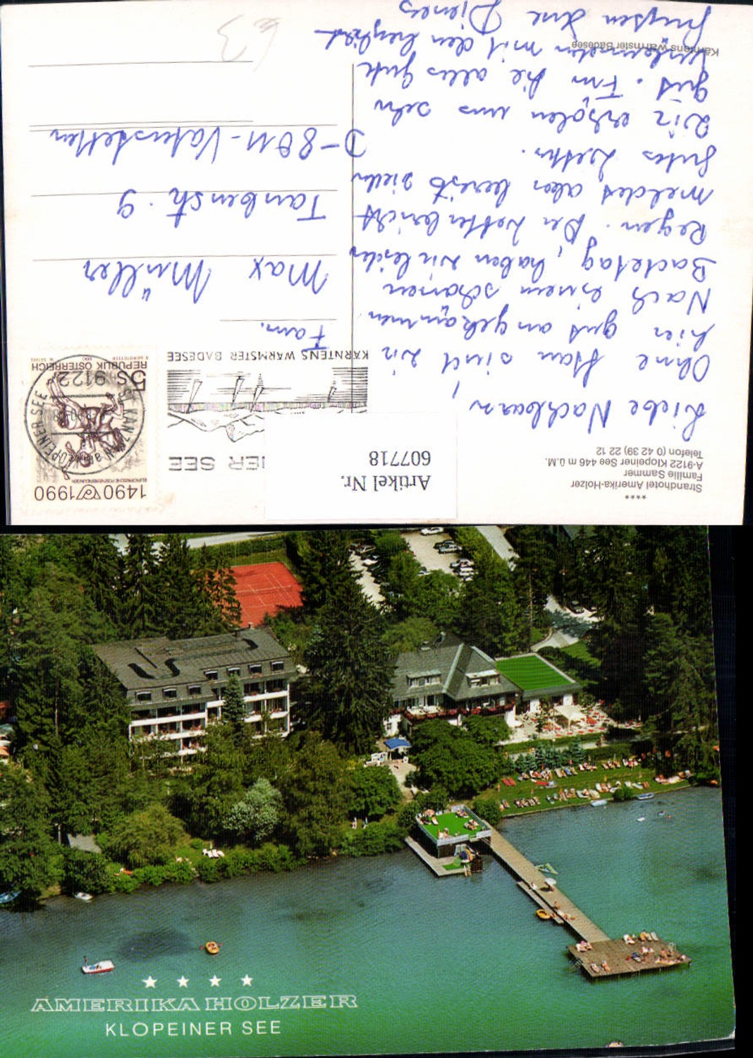 607718,St Kanzian a. Klopeiner See Strandhotel Amerika-Holzer