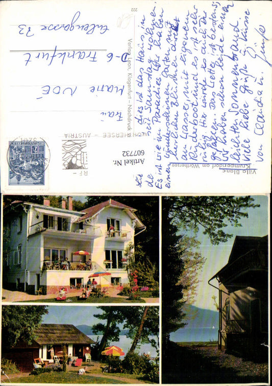 607732,Mehrbild Ak Krumpendorf a. Wörthersee Villa Blanc