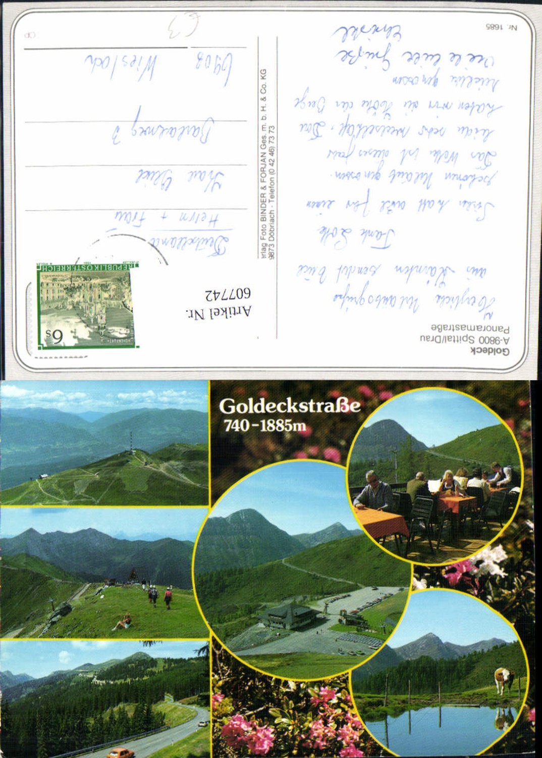 607742,Multi-image Ak Spittal an der Drau Goldeck Goldeckstraße