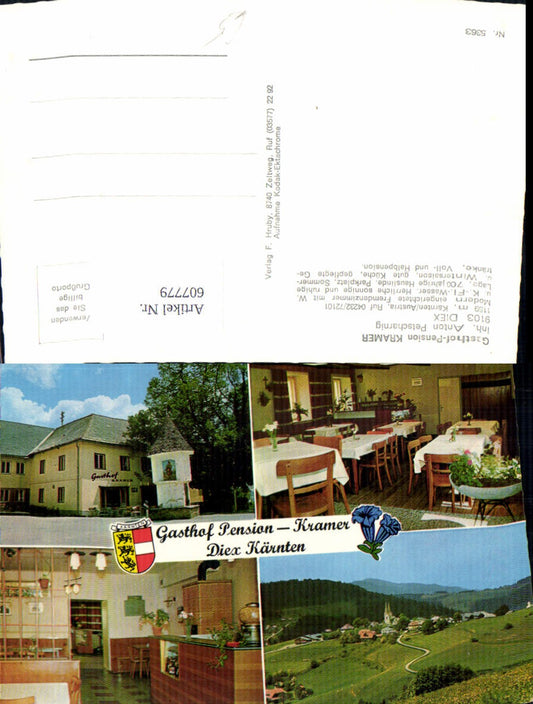 607779,Mehrbild Ak Diex Gasthof Pension Kramer