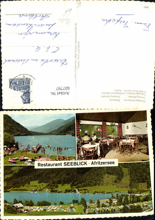 607797,Mehrbild Ak Afritz Strandbad Afritzersee Restaurant Camping Bodner Camping Tautscher