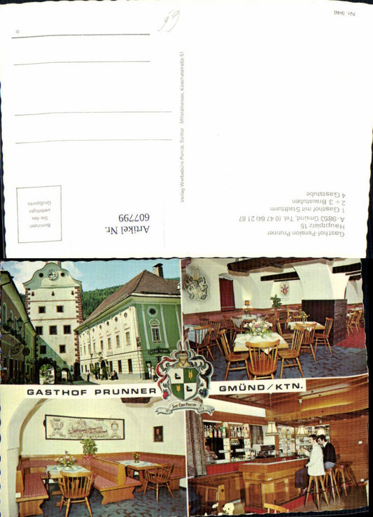 607799,Mehrbild Ak Gmünd i. Kärnten Gasthof Pension Prunner