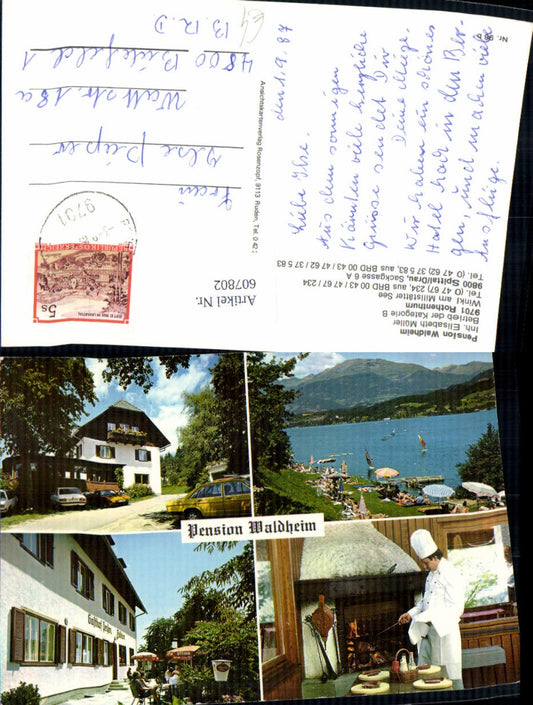 607802,Mehrbild Ak Rothenthurn Winkl a. Millstätter See Pension Waldheim