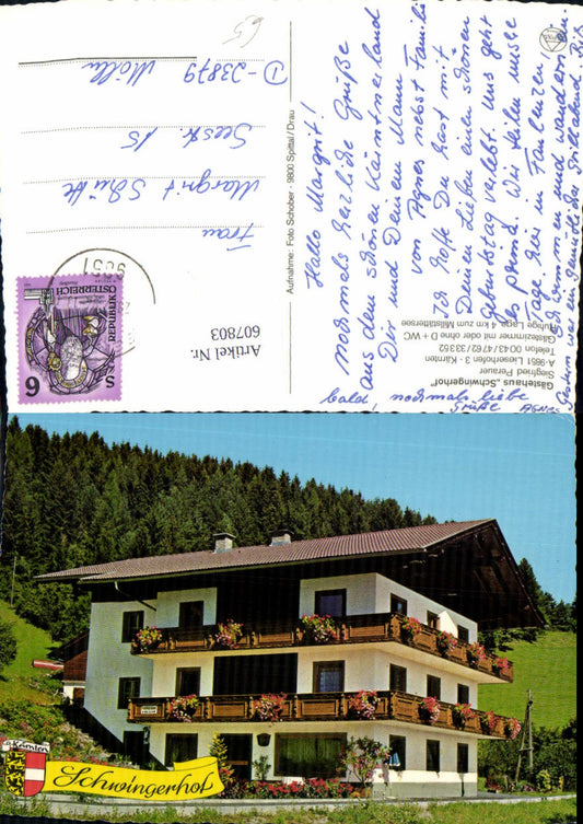 607803,Mehrbild Ak Lieserhofen Gästehaus Schwingerhof
