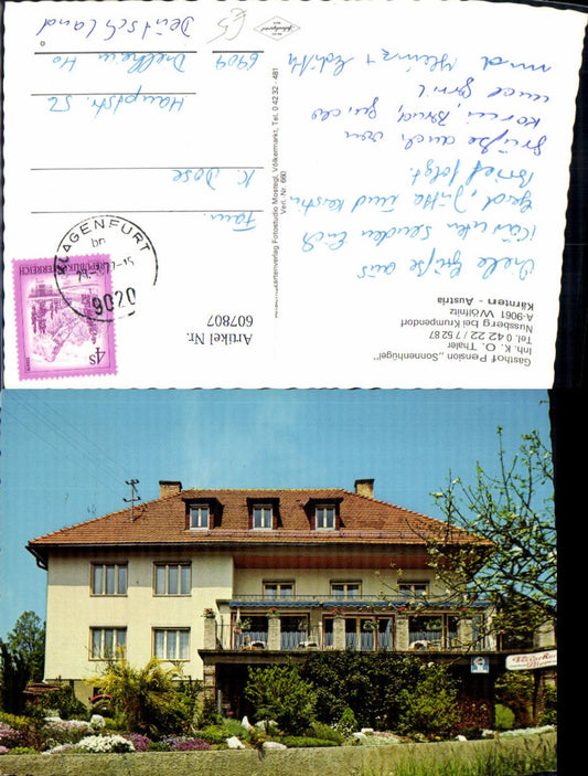 607807,Nussberg b. Krumpendorf Wölfnitz Gasthof Pension Sonnenhügel