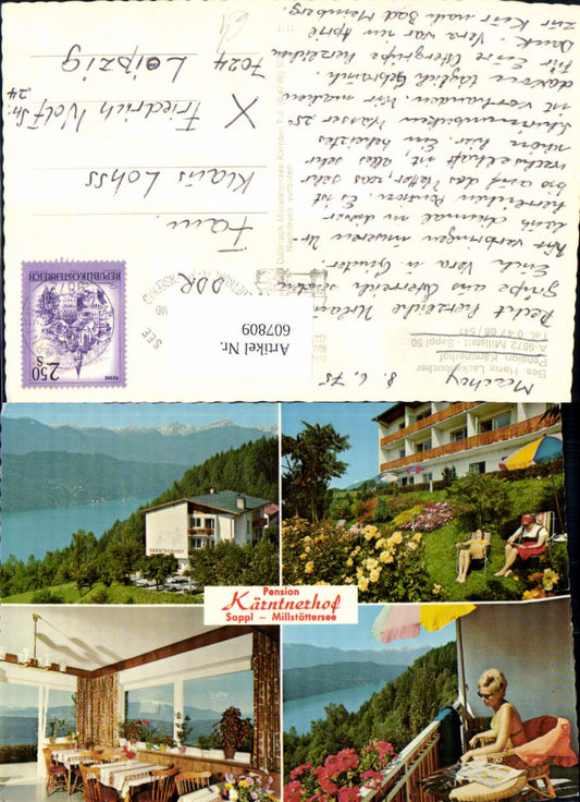 607809,Mehrbild Ak Millstatt a. See Pension Kärntnerhof Sappl