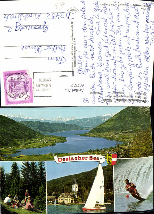 607817,Mehrbild Ak Ossiach Ossiacher See Wassersport Segeln