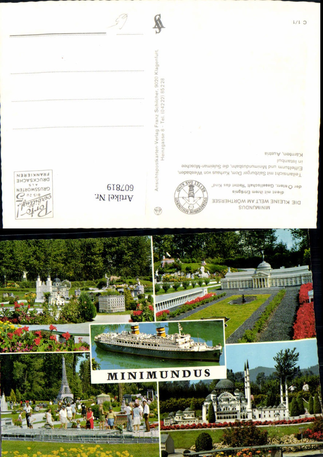 607819,Mehrbild Ak Klagenfurt am Wörthersee Minimundus