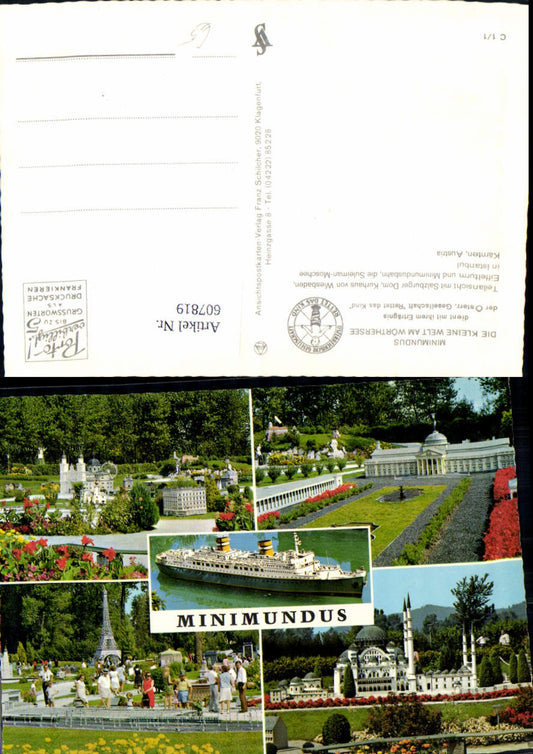 607819,Mehrbild Ak Klagenfurt am Wörthersee Minimundus