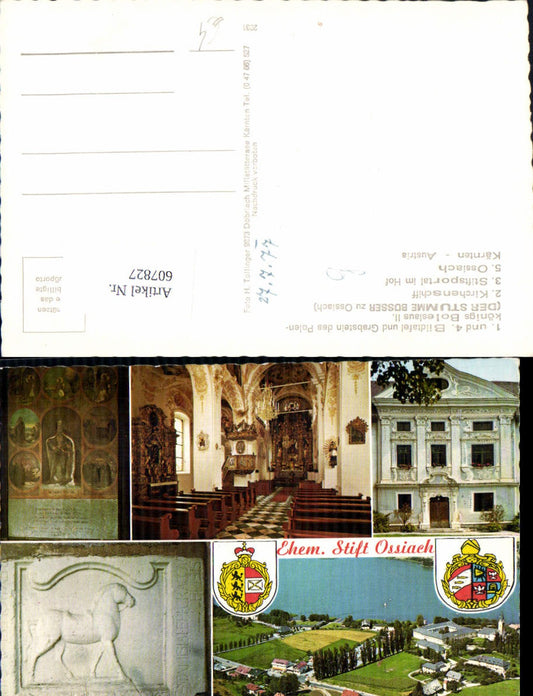 607827,Mehrbild Ak Ossiach a. Ossiacher See Stift Kirche