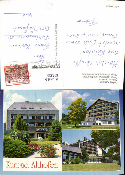 607830,Mehrbild Ak Althofen Kurbad