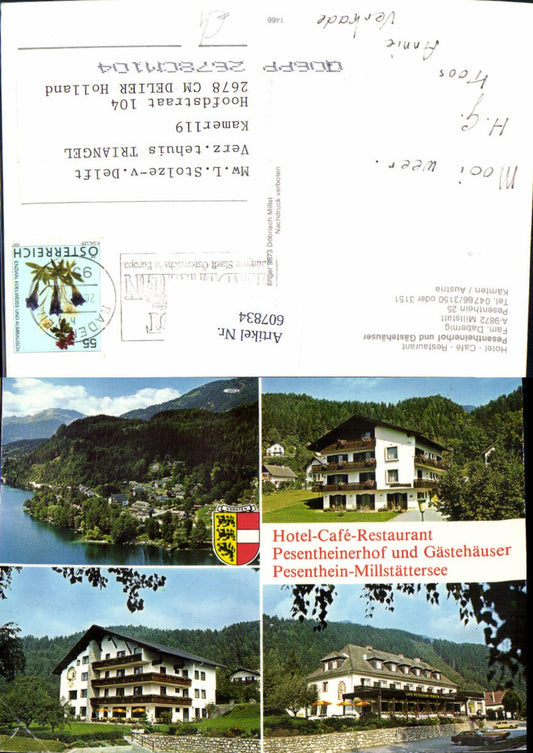 607834,Millstatt a. See Hotel Cafe Pesentheinerhof Gästehäuser