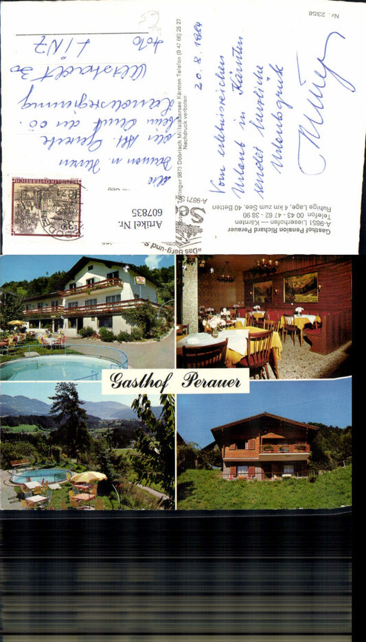 607835,Mehrbild Ak Lieserhofen Gasthof Pension Perauer