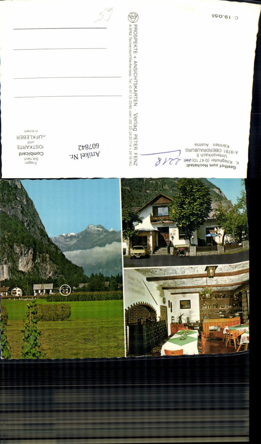 607842,Multi-image Ak Oberdrauburg Gasthof zum Hochstadl