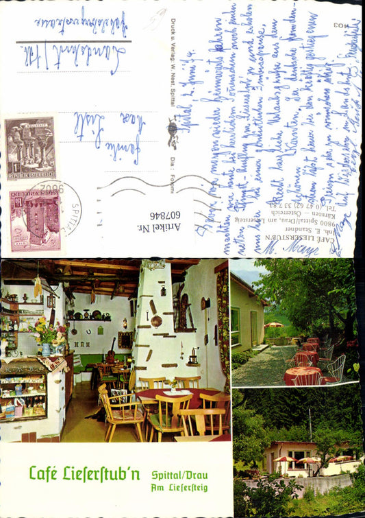 607846,Mehrbild Ak Spittal a. d. Drau Cafe Lieserstubn Am Liesersteig