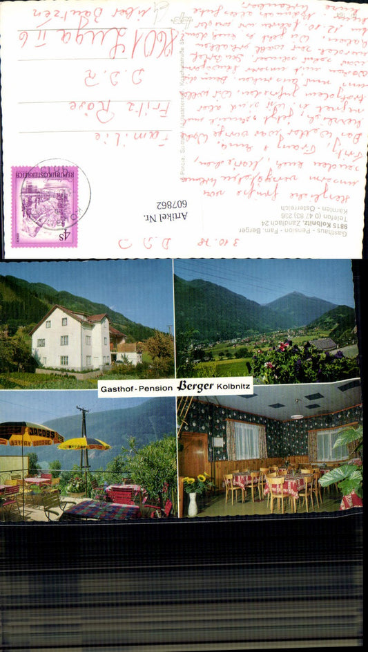 607862,Mehrbild Ak Kolbnitz Gasthaus Pension Berger