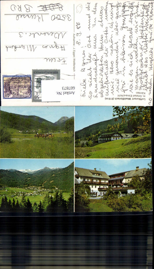 607873,Mehrbild Ak Weißbriach Einschicht Reiten Pferde