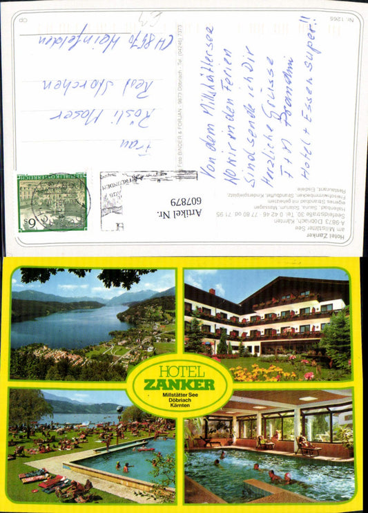 607879,Multi-image Ak Döbriach Hotel Zanker on Lake Millstatt