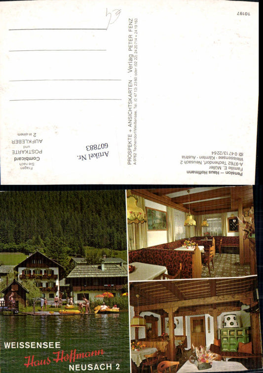 607883, Multi-image Ak Techendorf Weißensee Pension Hoffmann Neusach