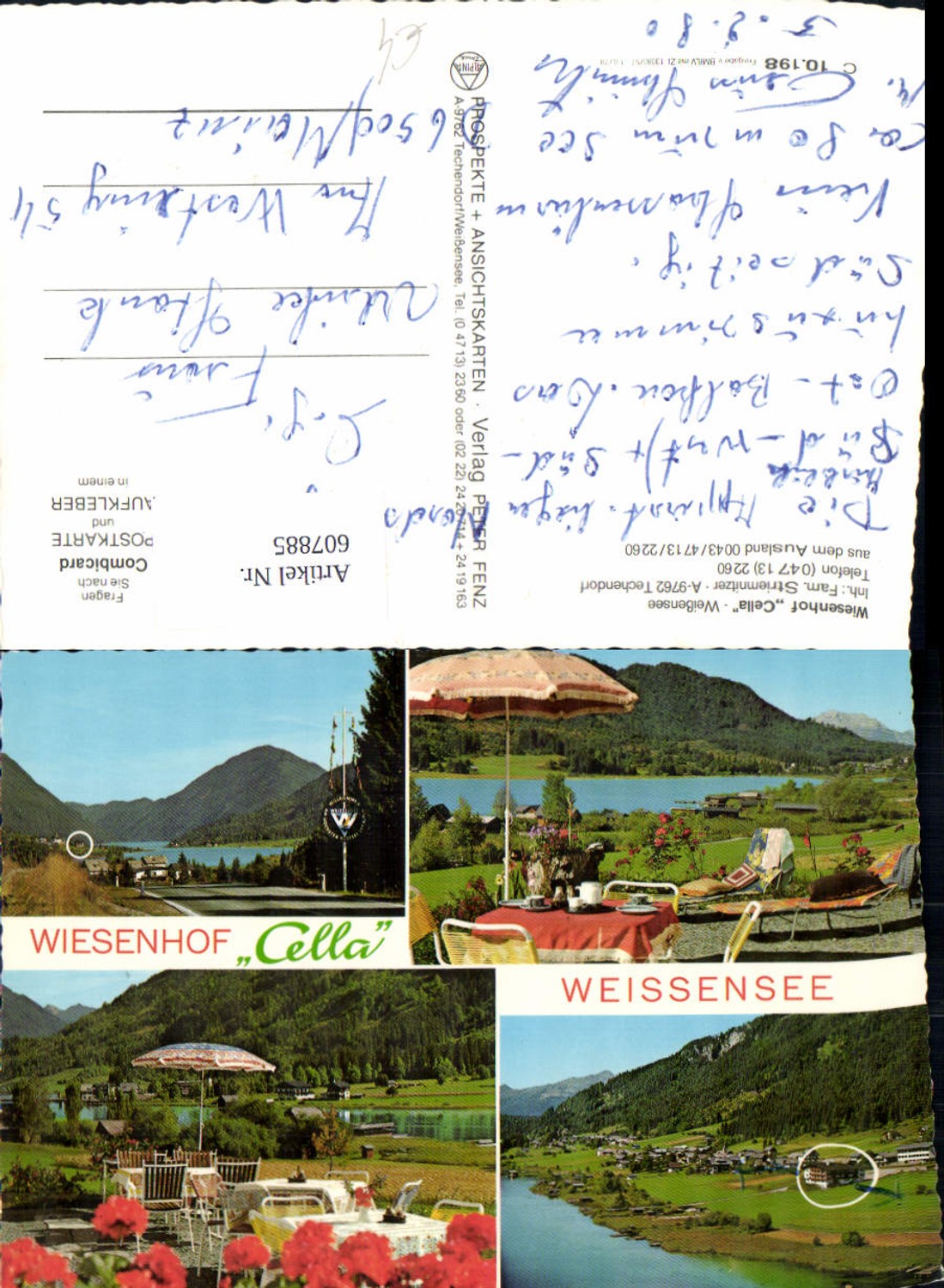 607885,Mehrbild Ak Techendorf Weißensee Wiesenhof Cella