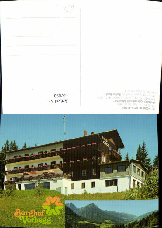 607890,Multi-image Ak Kötschach-Mauthen Berghof Vorhegg