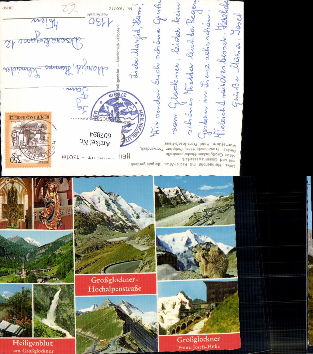 607894,Mehrbild Ak Heiligenblut a. Großglockner Hochalpenstraße Franz-Josefs-Höhe