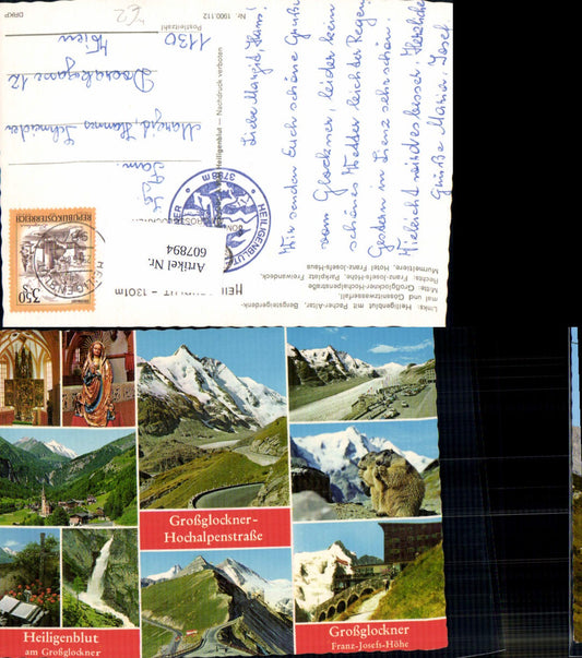 607894, Multi-image postcard Heiligenblut am Großglockner High Alpine Road Franz-Josefs-Höhe