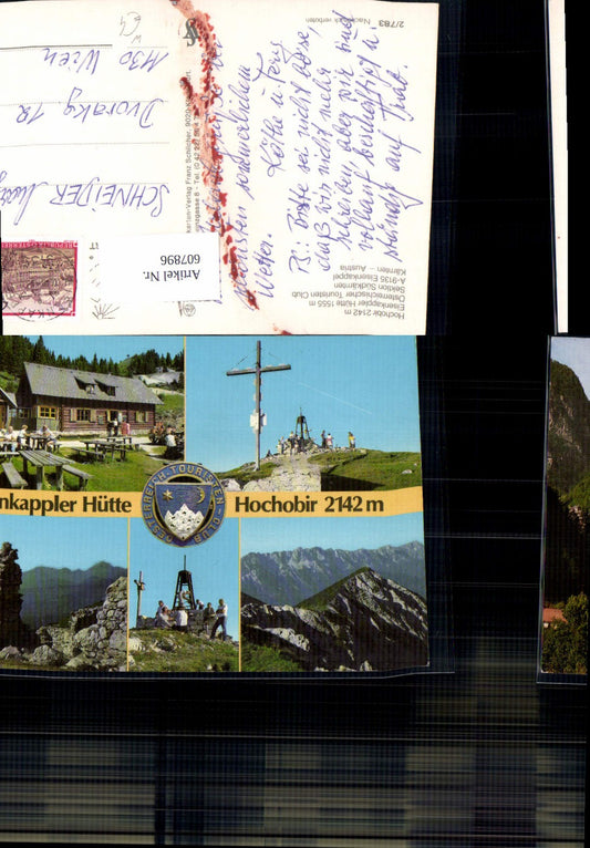 607896,Multi-image Ak Eisenkappel Hochobir Eisenkappler Hütte summit cross