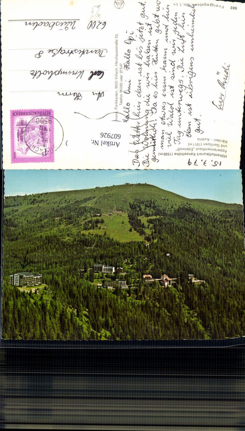 607926,Kanzelhöhe Appartementhaus Edelweiß u. Gerlitzen b. Villach