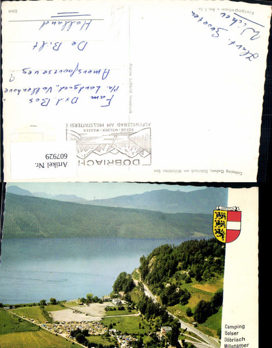 607929,Döbriach a. Millstätter See Camping Golser pub Alpine Luftbild