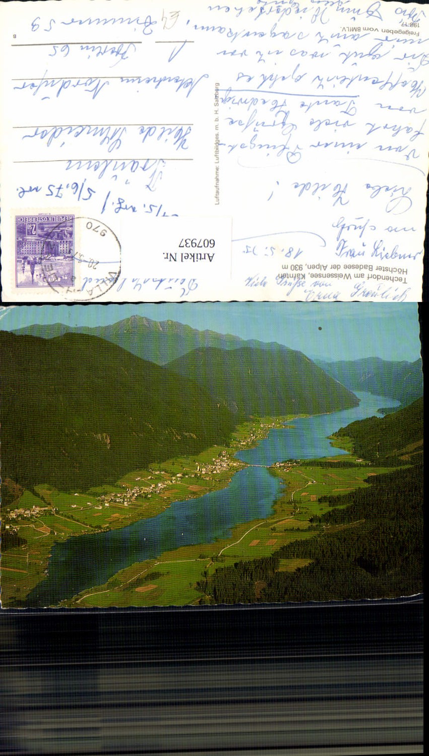 607937,Luftbild Techendorf a. Weißensee Totale