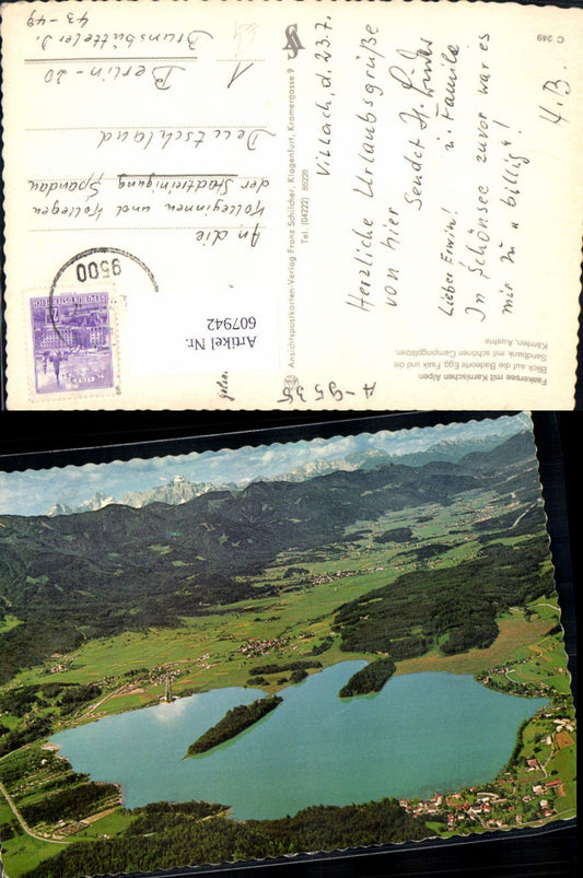 607942,Faakersee m. Karnischen Alpen Egg Faak a. See