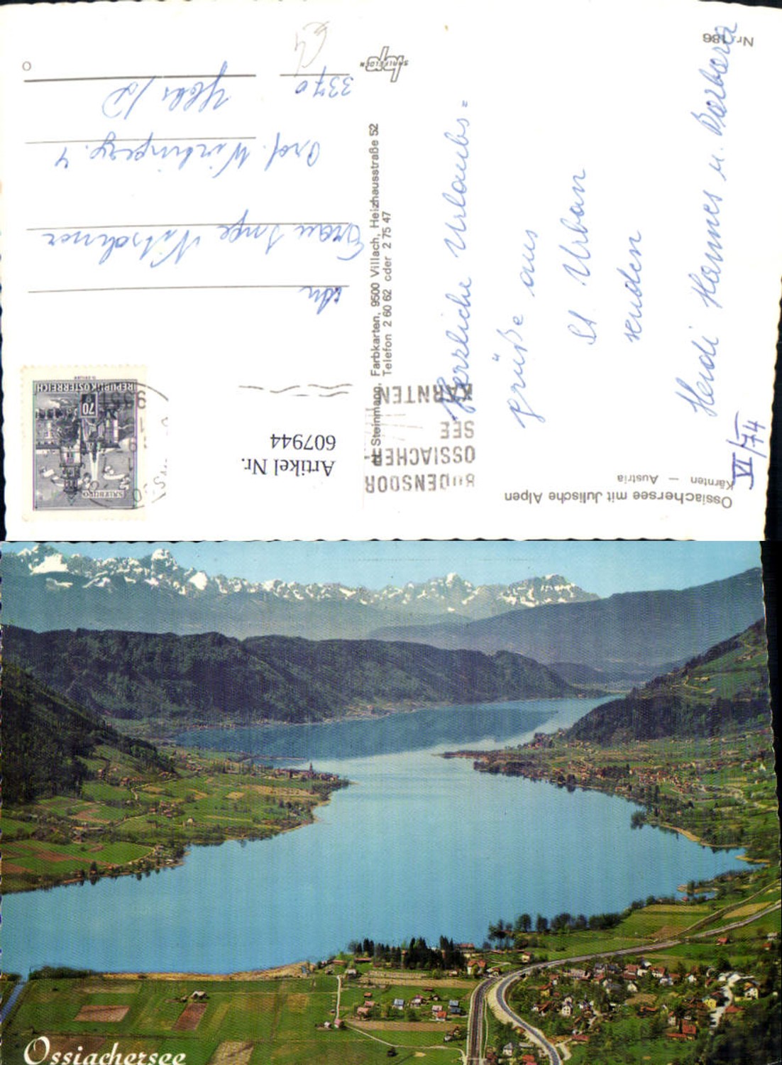 607944,Ossiachersee m. Julischen Alpen Ossiach a. Ossiachersee