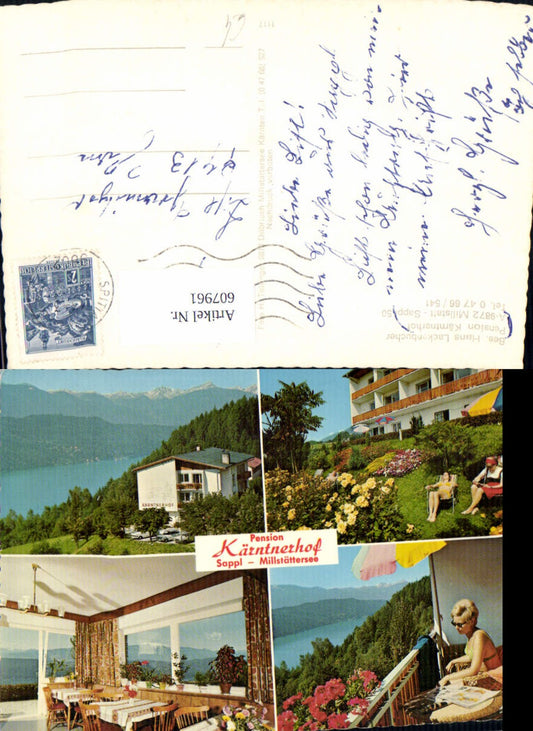 607961,Mehrbild Ak Millstatt Sappl Pension Kärntnerhof