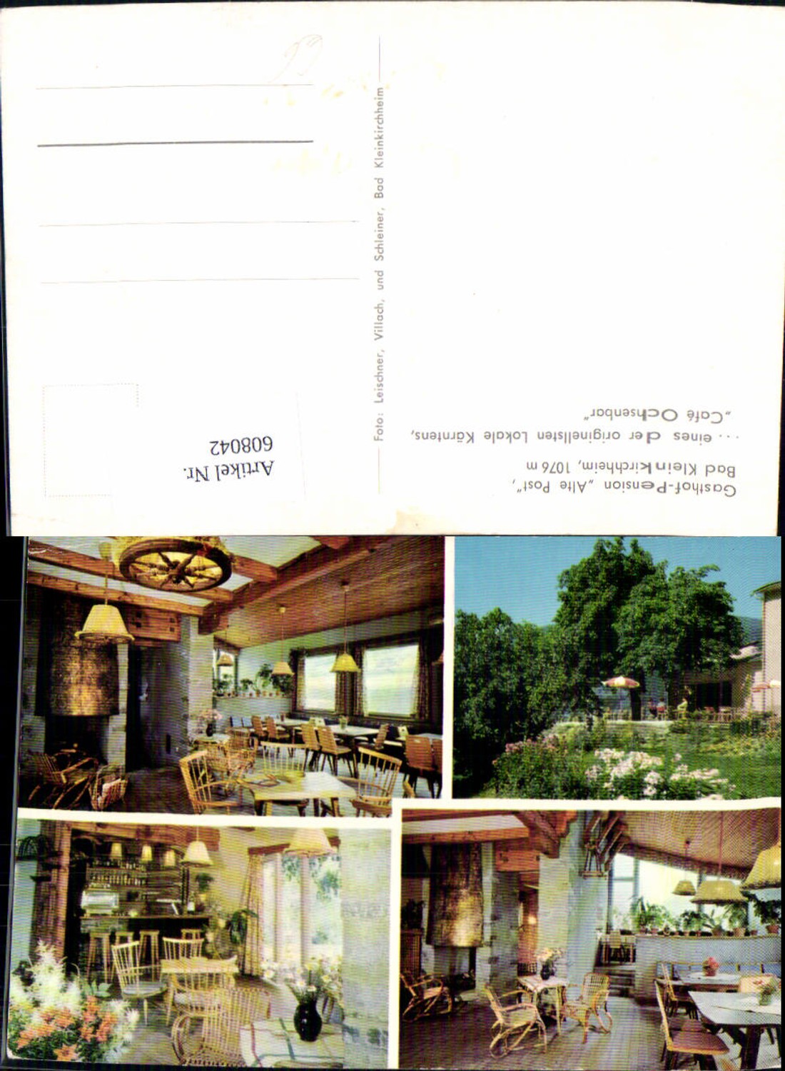 608042,Mehrbild Ak Bad Kleinkirchheim Cafe Gasthof Alte Post