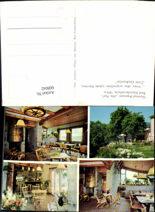 608042,Mehrbild Ak Bad Kleinkirchheim Cafe Gasthof Alte Post
