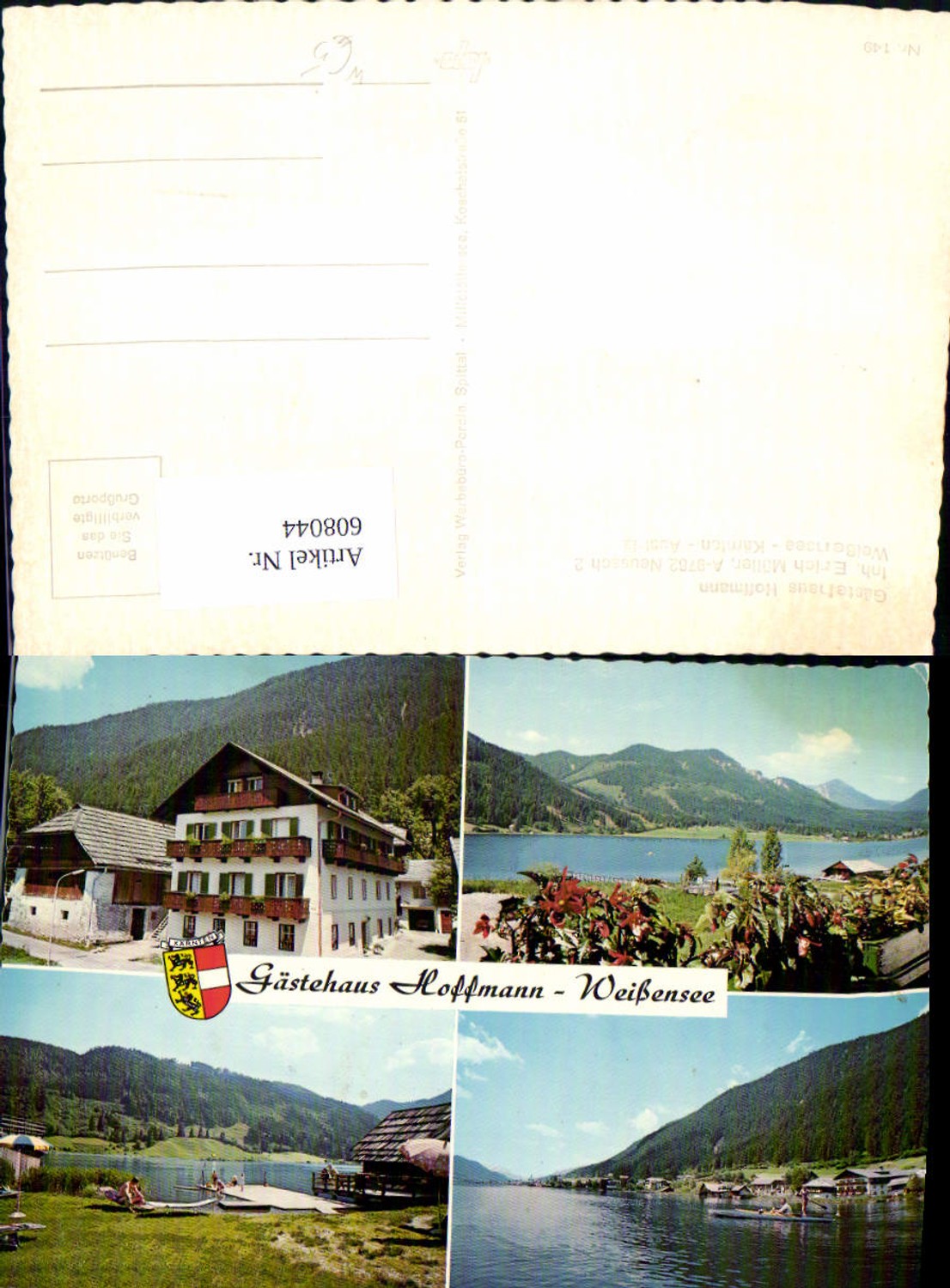 608044,Mehrbild Ak Weißensee Gästehaus Hoffmann Neusach